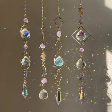 Unique housewarming gift – gold moon suncatcher