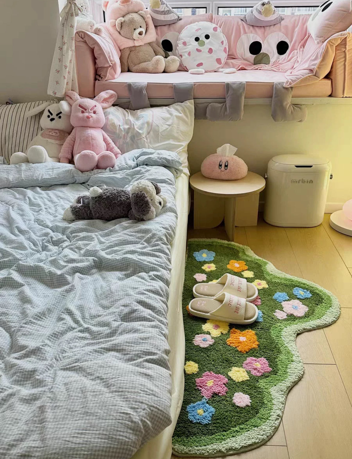 Green floral dorm carpet the feelz aesthetic bedroom decor