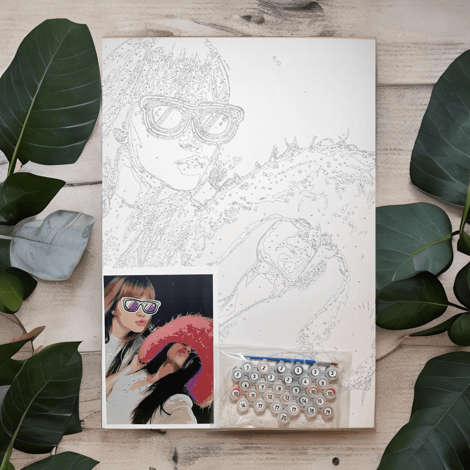 Personalized Custom Paint by Number Kit The Feelz