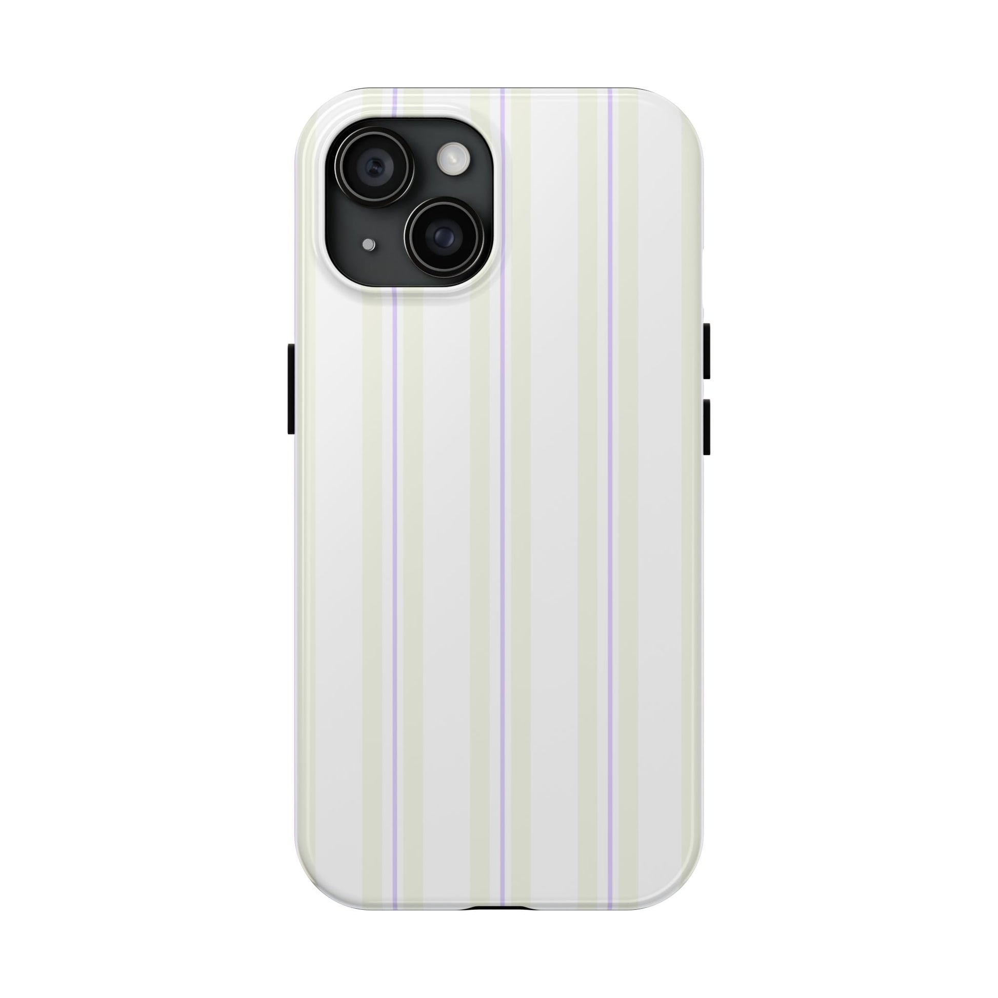 Minimalist beige and lilac phone case for iPhone 14 Pro Max