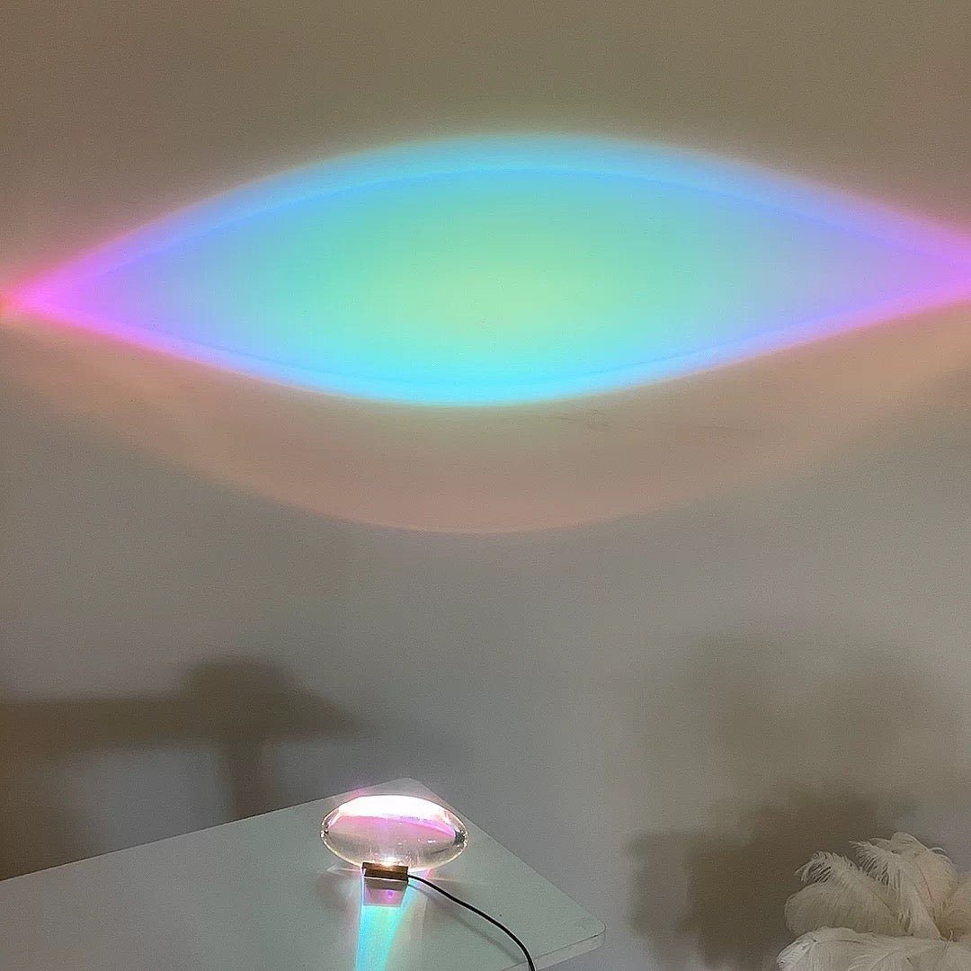 USB powered crystal bedside lamp
