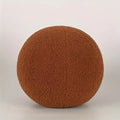 Brown textured ball on a light gray background