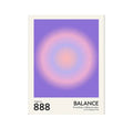 Spiritual wall poster featuring angel numbers for aura energy in home decor