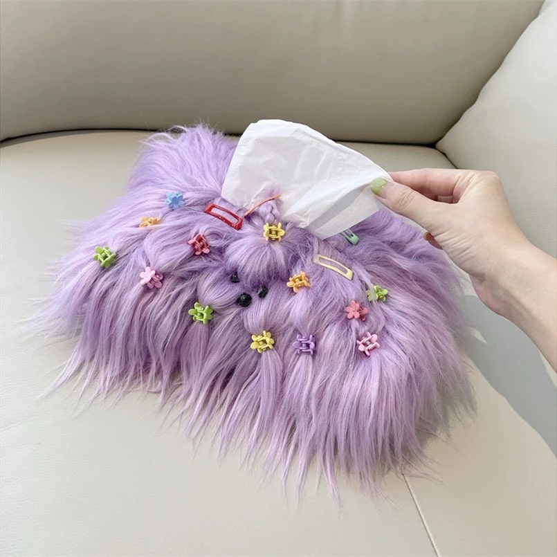 Funny dog tissue holder for aesthetic bedroom accents