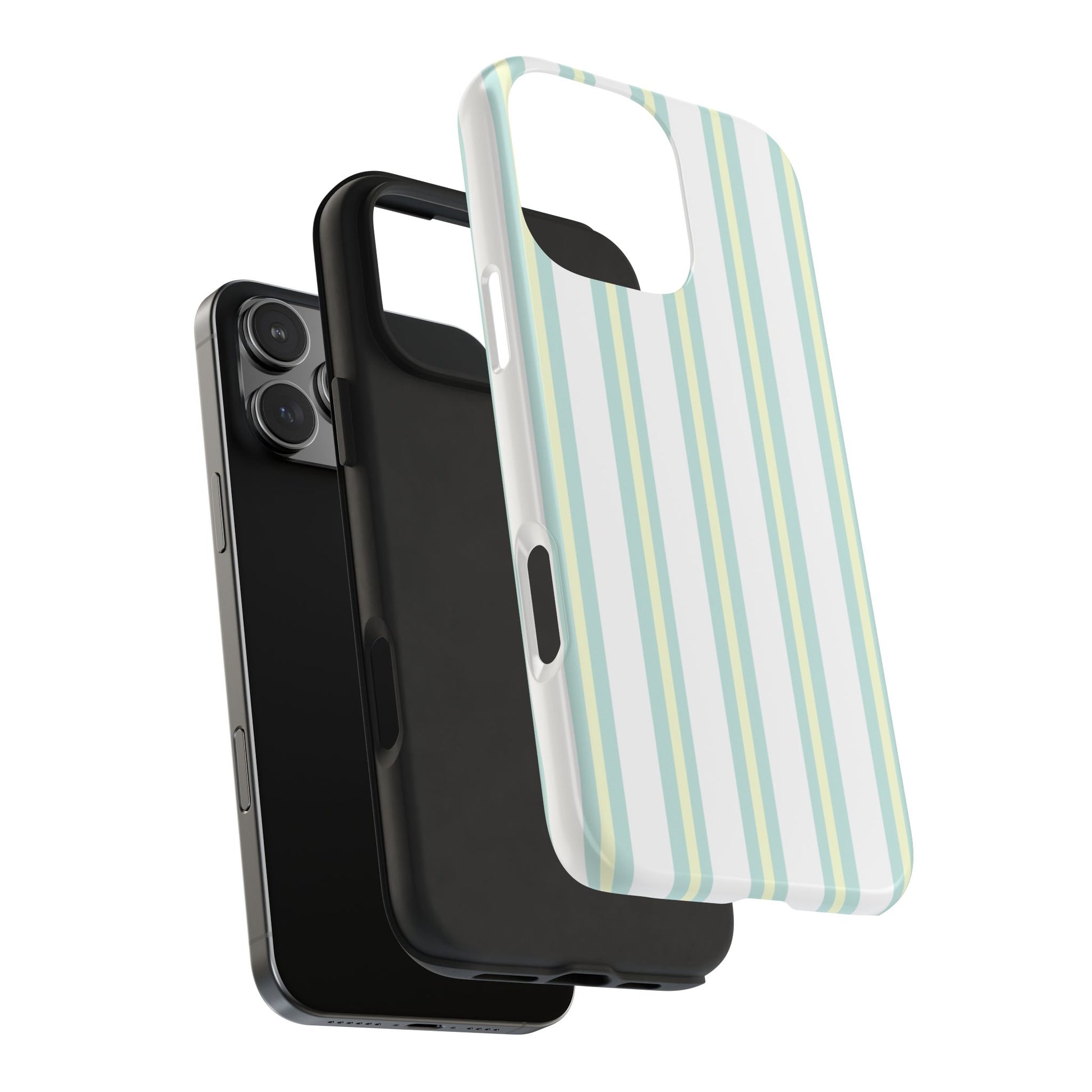 Pink phone case with 'just a girl who loves Jesus' text and heart patterns on a white background