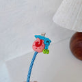 Anti-break cable protector with cartoon-inspired SpongeBob design