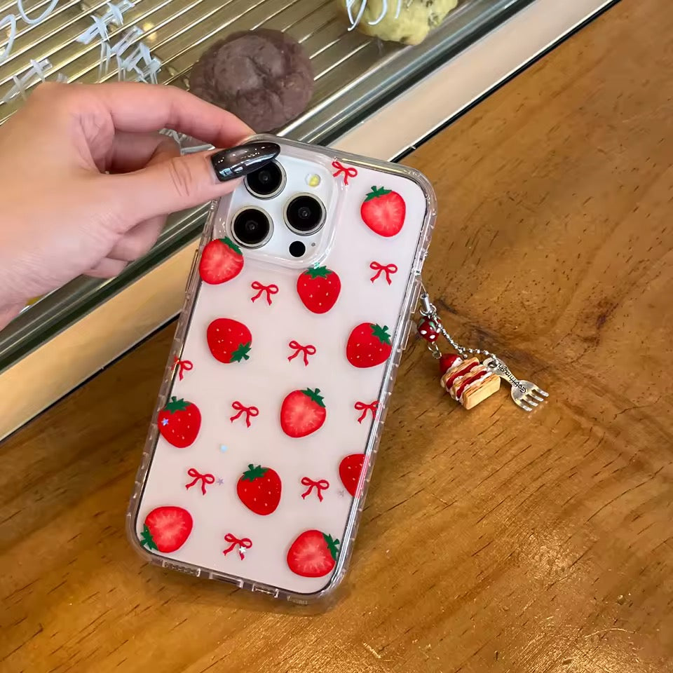 Strawberry Bow iPhone Case