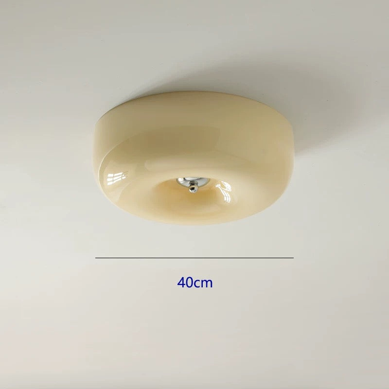 Beige ceiling light fixture on a white background with a measurement label indicating 40cm.