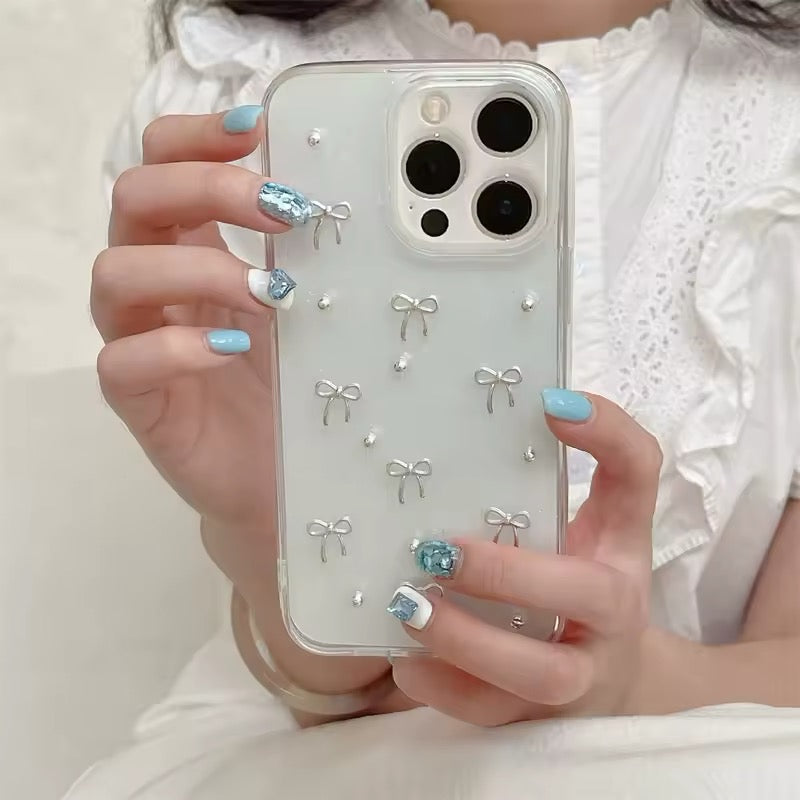 Transparent glitter iPhone cover for fashion lovers