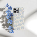 Mermaidcore ocean-themed phone case with retro patterns