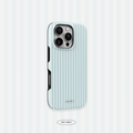 Minimalist glossy phone case with vertical stripes
