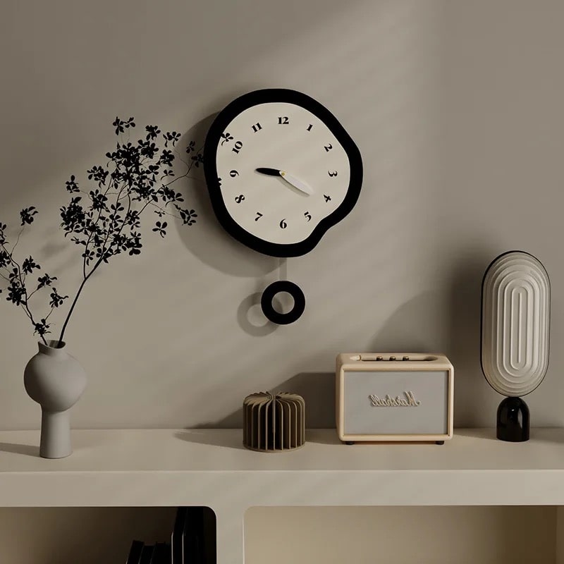 Nordic Minimalist Large Pendulum Clock for Bedroom & Living Room Decor