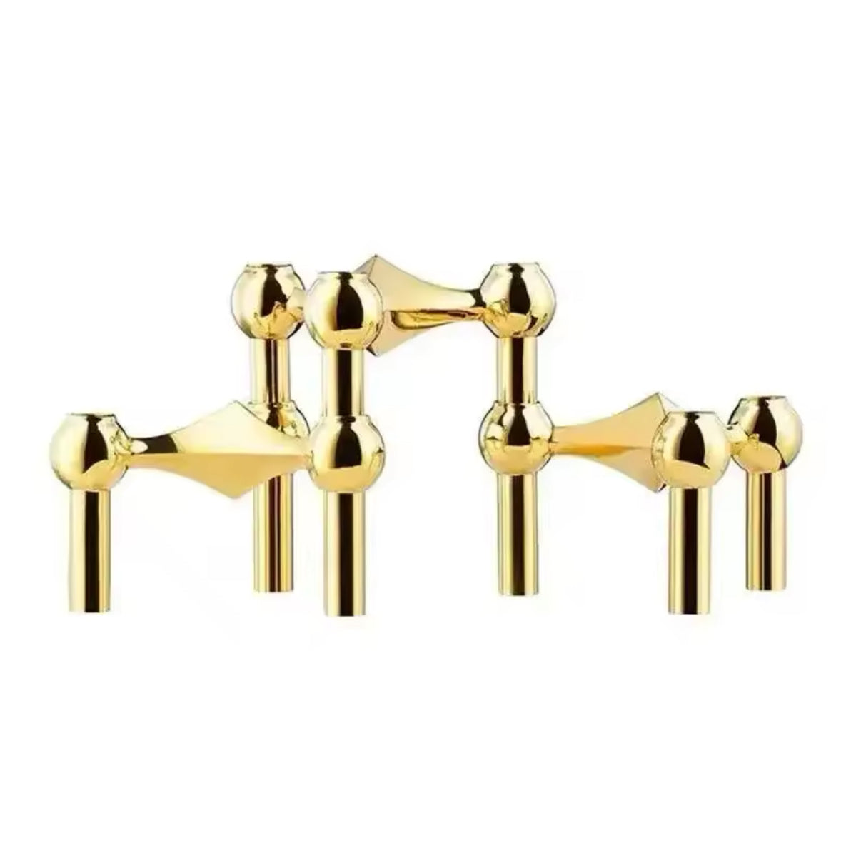The candle holder in a Bauhaus-inspired interior, blending seamlessly.
