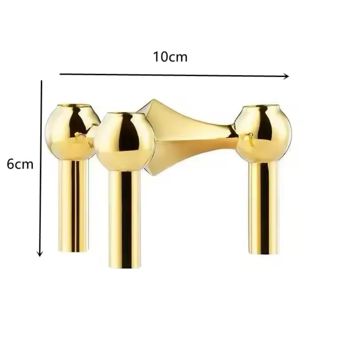 The candlestick in a modern kitchen, adding a decorative touch.