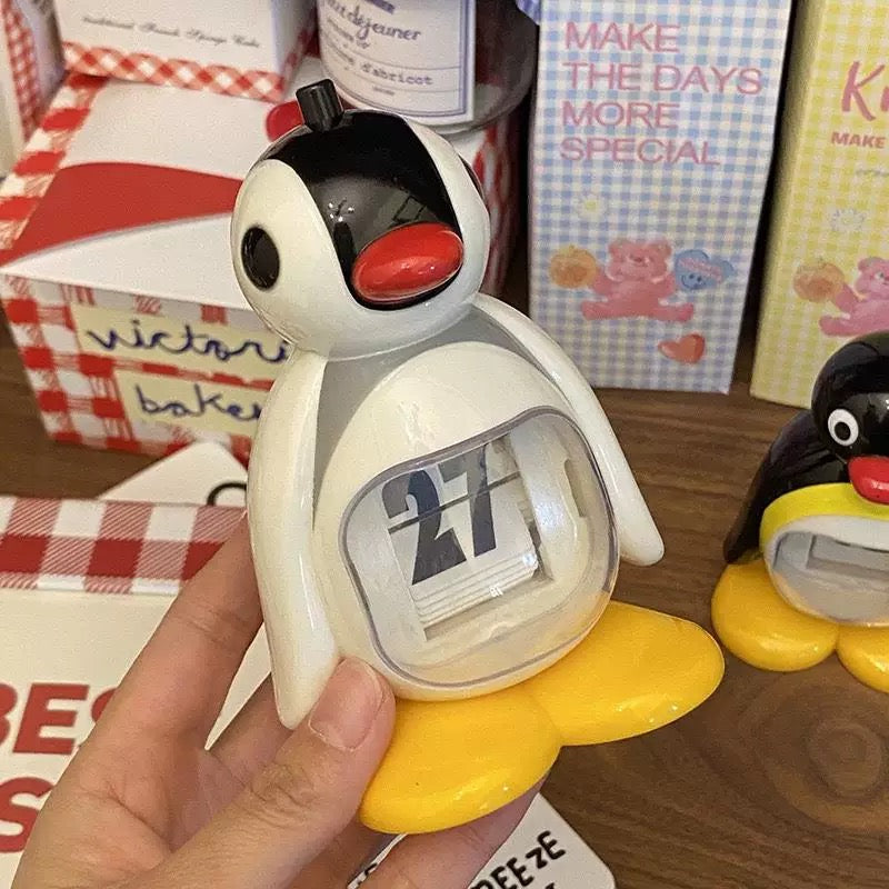 Cute Penguin Doll Calendar – Perfect Perpetual Desk Accessory