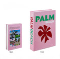 Openable faux book with white interior cavity for storing jewelry or keepsakes in style