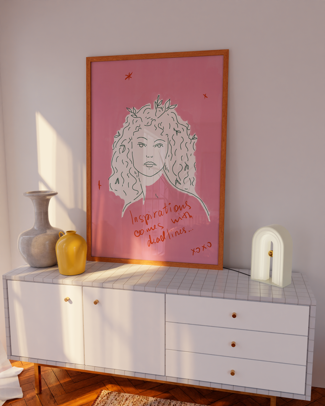Motivational quote poster for Gen Z girls, perfect for dorm walls and creative spaces.