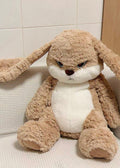 Top-down view displaying the plushie's long ears spread out.