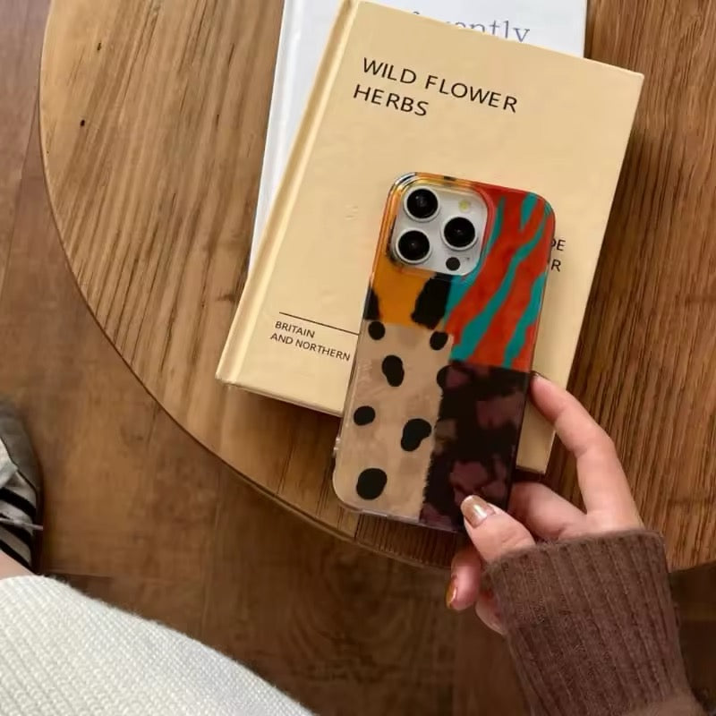 High-quality silicone leopard pattern iPhone cover