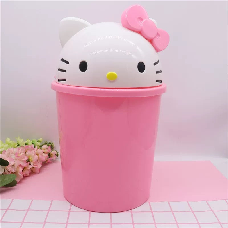 Sanrio trash bin for bedroom and kitchen kawaii decor