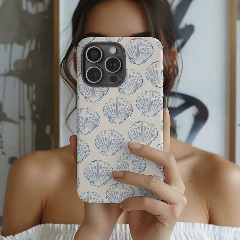 Seashell coastal girl phone case for iPhone 16 Pro Max