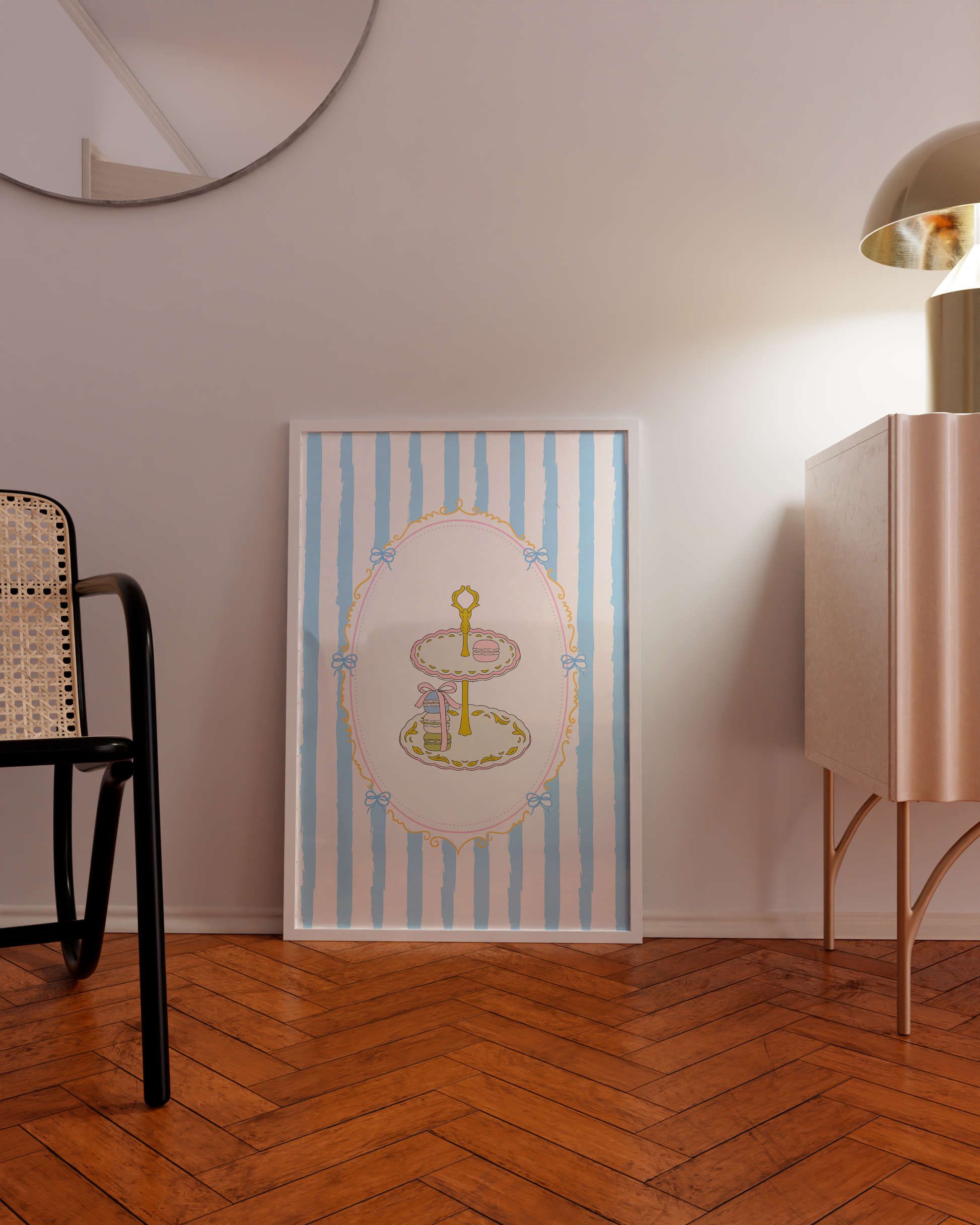 Printable bunny art for aesthetic toddler rooms