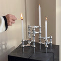 Side view highlighting the geometric molecular structure design.