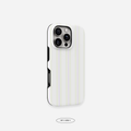 Cute pastel striped phone case for girls who love soft style. Available for iPhone 11–16.