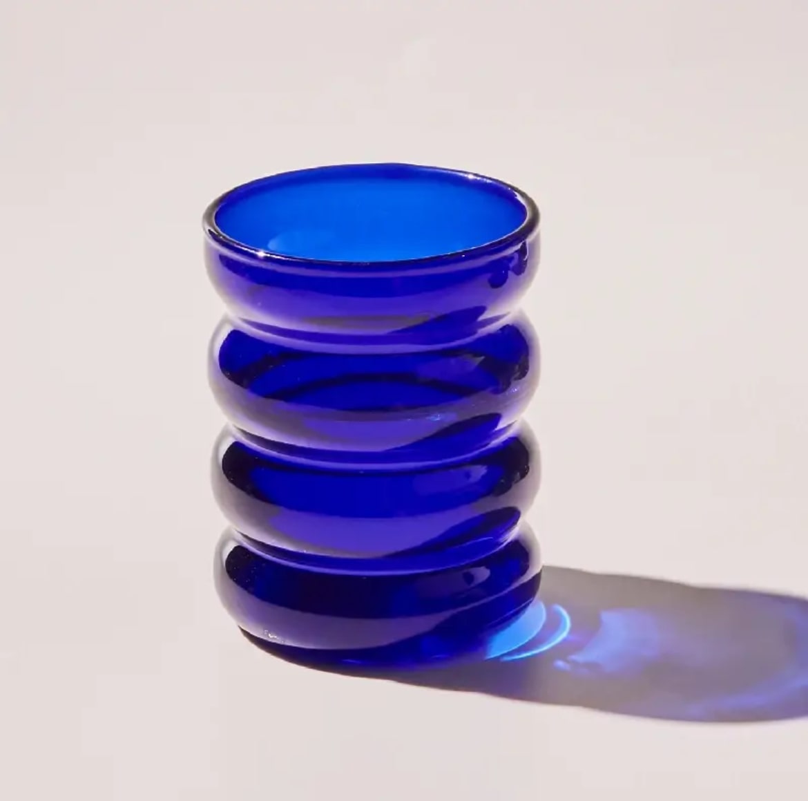 Summer Drink Glass Tumbler – Ripple Design for Cold Beverages