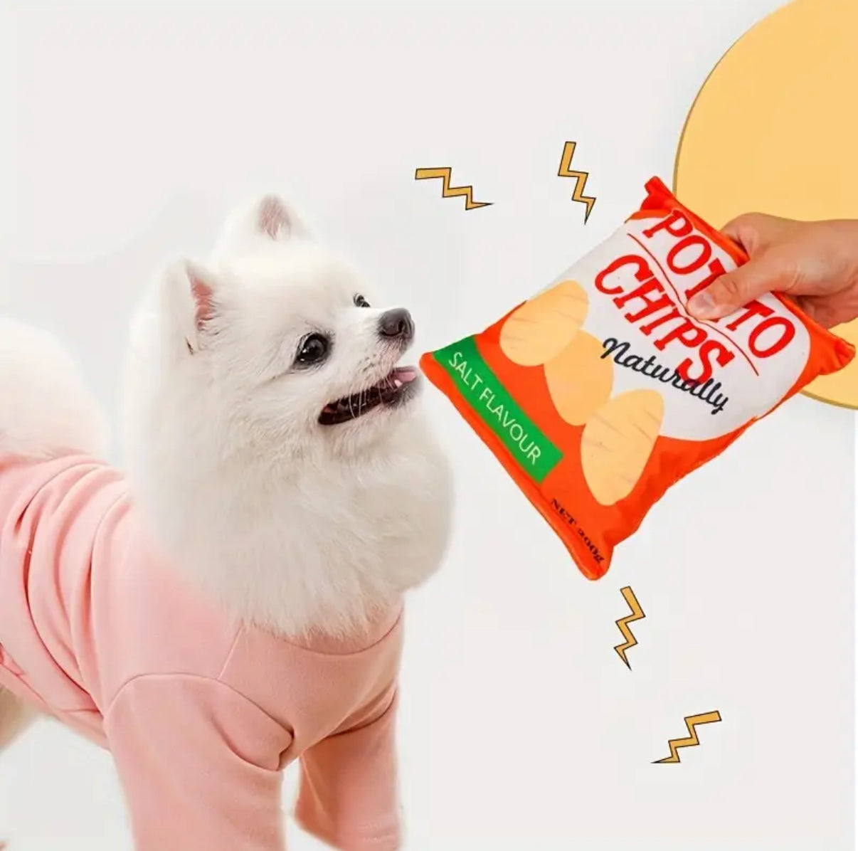 Crinkle sound dog toy for endless fun and entertainment