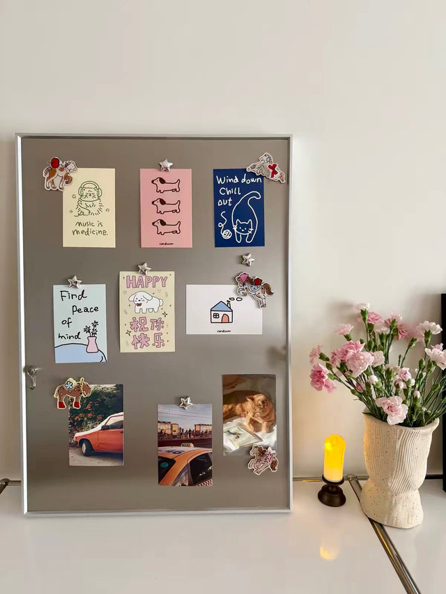 Framed Magnetic Memo Board