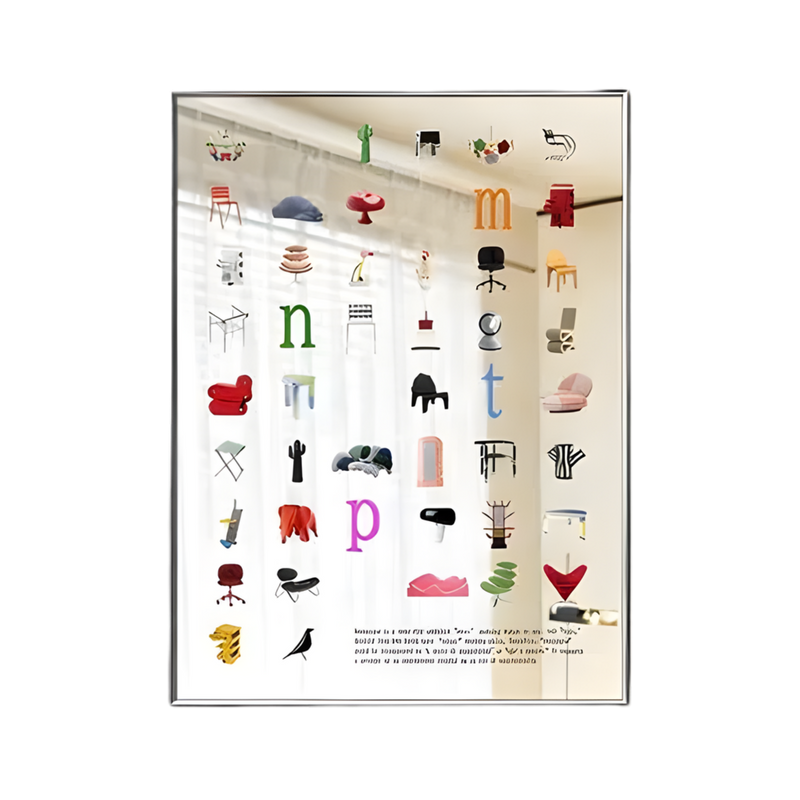Chair Print Wall Mirror