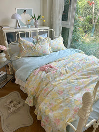 Watercolor Gauze Duvet Cover Set
