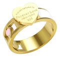 Rose gold heart ring for weddings and parties