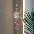 Winter holiday crystal suncatcher for balcony or indoor